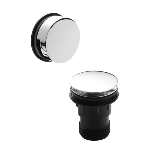 Nuie Chrome Easyclean Push Button Bath Waste