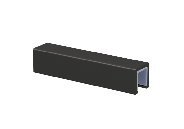 Kartell K-VIT KV8 Wetroom Glass Decorative Edge 2m - Black (EIGHT200DE-BL)