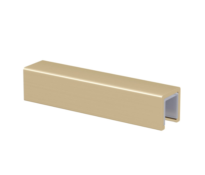 Kartell K-VIT KV8 Wetroom Glass Decorative Edge 2m - Brushed Brass (EIGHT200DE-BR)