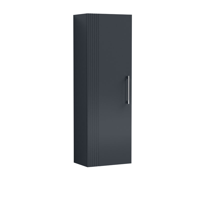 Nuie Deco 400mm Wall Hung Tall Cabinet - Soft Black