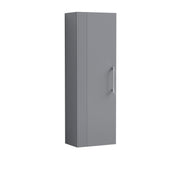 Nuie Deco 400mm Wall Hung Tall Cabinet - Satin Grey
