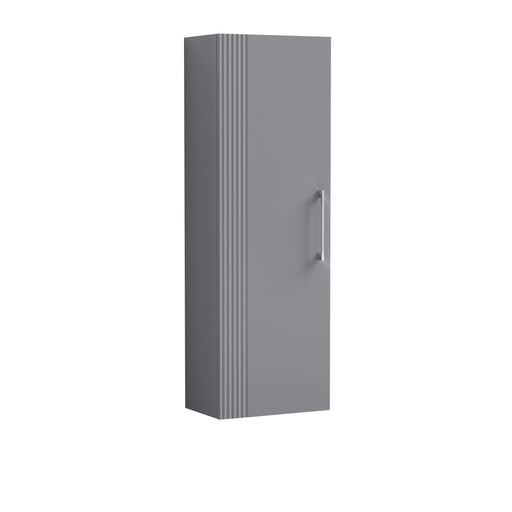 Nuie Deco 400mm Wall Hung Tall Cabinet - Satin Grey