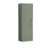 Nuie Deco 400mm Wall Hung Tall Cabinet - Satin Green