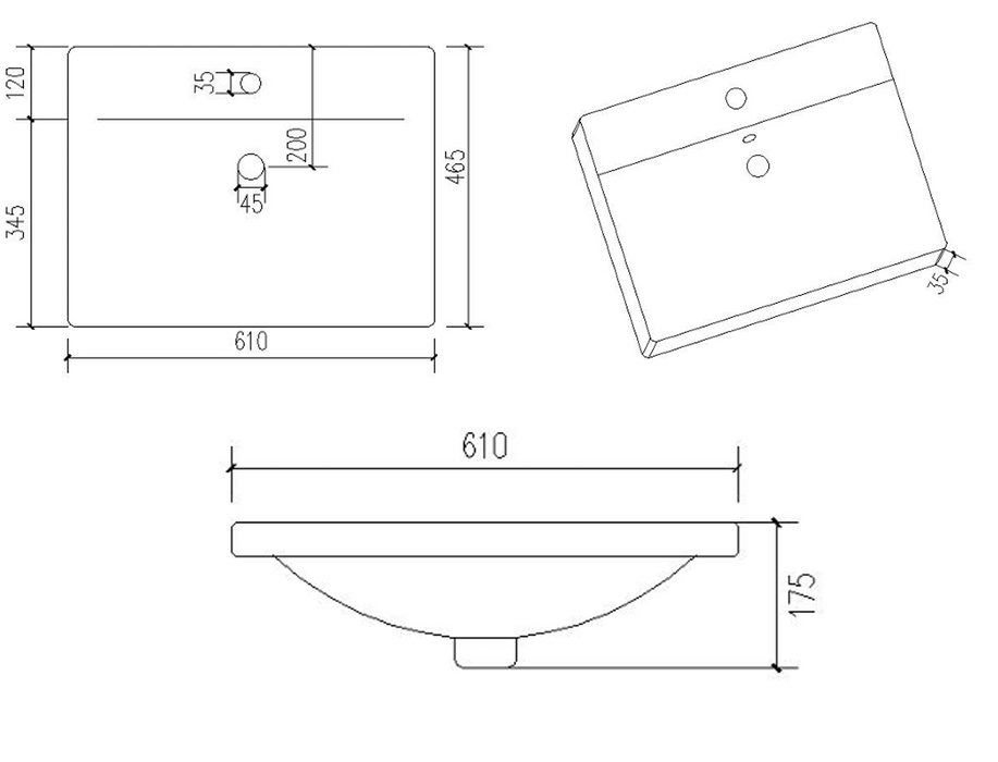 Kartell K-VIT Purity 600mm Wall Mounted 2 Drawer Unit & Mid Depth Ceramic Basin- Silver Oak (PSO600WM-FUR061PU)
