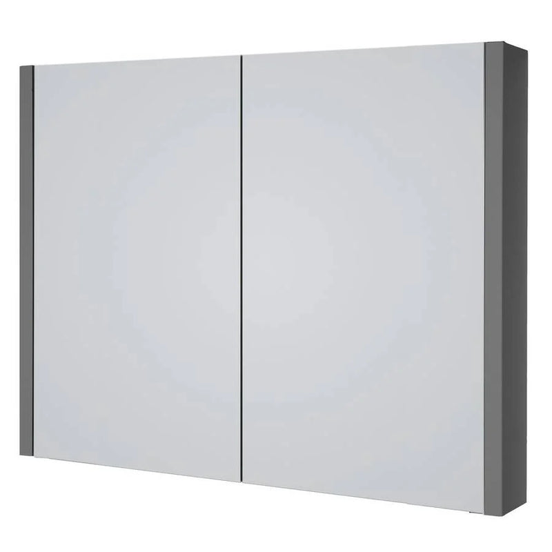 Kartell K-VIT Purity 800mm Mirror Cabinet in Storm Grey Gloss (FUR098PU)