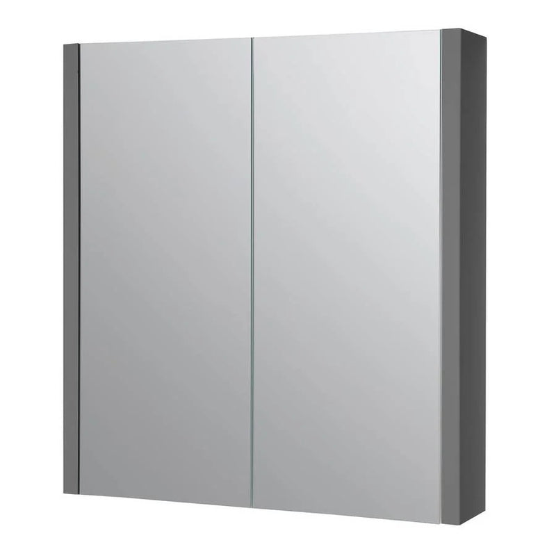 Kartell K-VIT Purity 600mm Mirror Cabinet in Storm Grey Gloss (FUR114PU)
