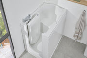Access Florida compact walk in bath with seat and door open