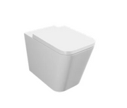 Kartell K-VIT Genoa square back to wall toilet, available as pan only or complete WC