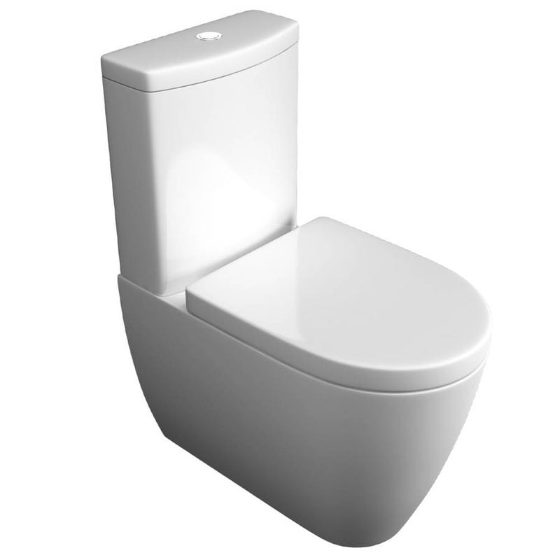 Kartell K-VIT Genoa Round Comfort Height Rimless WC Pan - White (GEN028RO)