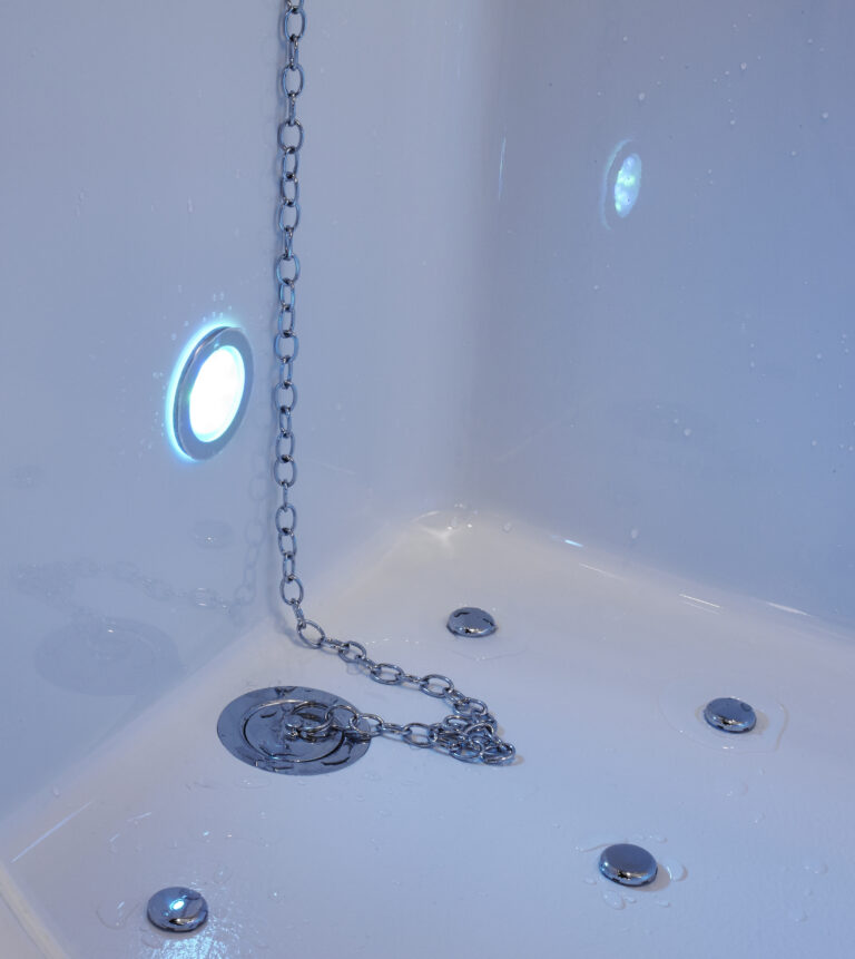 Access walk-in bath with Chromotherapy coloured LED mood lighting