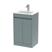 Nuie Havana Floor Standing Vanity Unit with Minimalist Basin - Coastal Grey 500mm