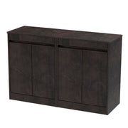 Nuie Havana Floor Standing Counter Top Vanity Unit with Co-ordinating Worktop - Metallic Slate 1200mm 4 Door