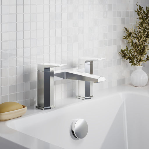 Nuie Hardy Chrome Bath Filler lifestyle image 1