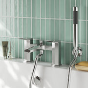 Nuie Hardy Chrome Bath Shower Mixer lifestyle image 1