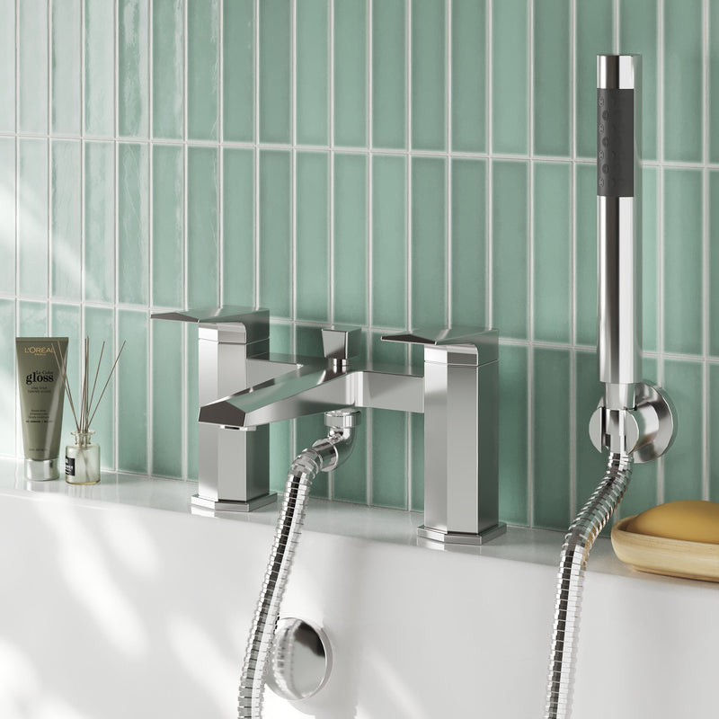 Nuie Hardy Chrome Bath Shower Mixer lifestyle image 1