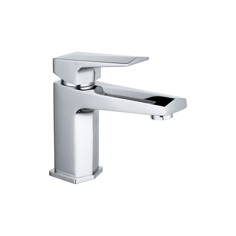 Nuie Hardy Chrome Mono Basin Mixer with Push Button Waste — HDY305