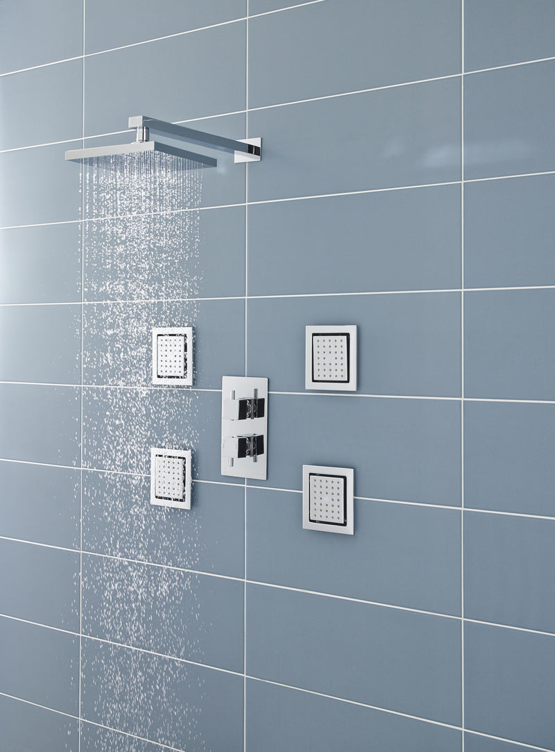 Nuie Chrome Fixed Shower Head lifestyle image