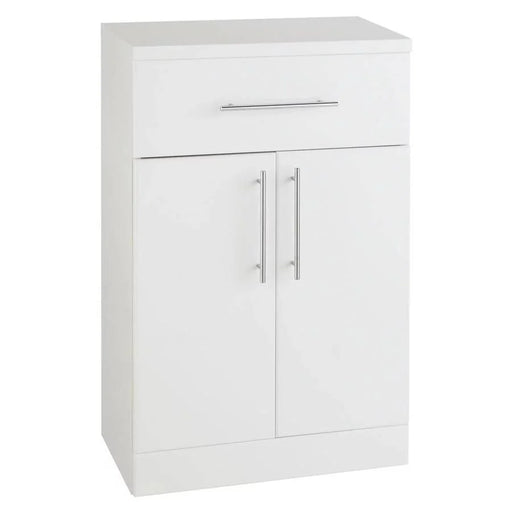 Kartell K-VIT Impakt 500mm Double Door & Drawer Base Unit in Gloss White