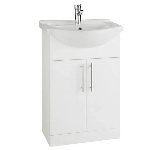 Kartell K-VIT Impakt 550mm Vanity Unit & Basin in Gloss White
