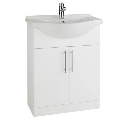 Kartell K-VIT Impakt 650mm Vanity Unit & Basin in Gloss White