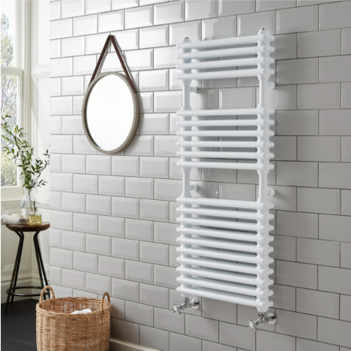 Kartell K-VIT Kolumn Designer Towel Rail - White Gloss