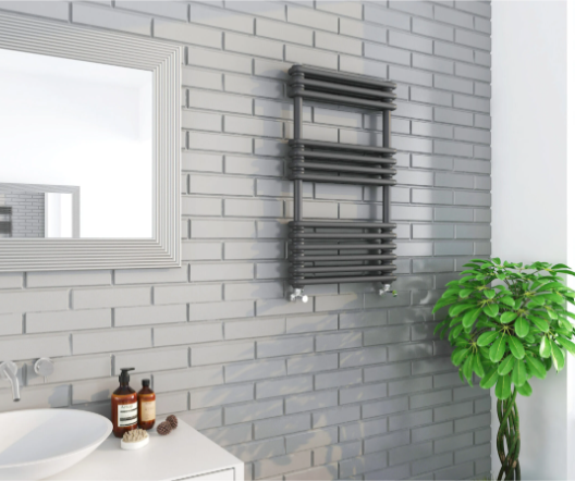 Kartell K-VIT Kolumn Designer Towel Rail - Anthracite