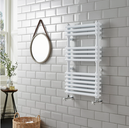 Kartell K-VIT Kolumn Designer Towel Rail - White Gloss