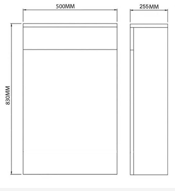 Kartell K-VIT Kore 500mm WC Unit - Sonoma Oak (KOR500WC-O)