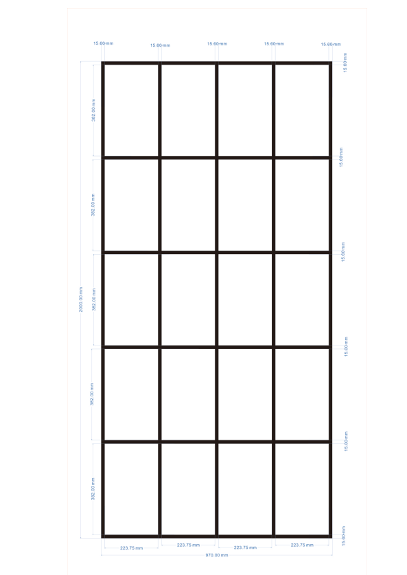 Kartell K-VIT KV8 Krittal Wetroom Screen 1000 x 2000mm (KRI1000W)