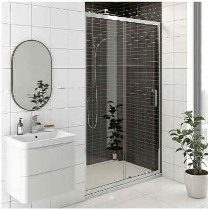 Kartell K-VIT KV8 Sliding Shower Door 1100mm (EIGHT1100SD)