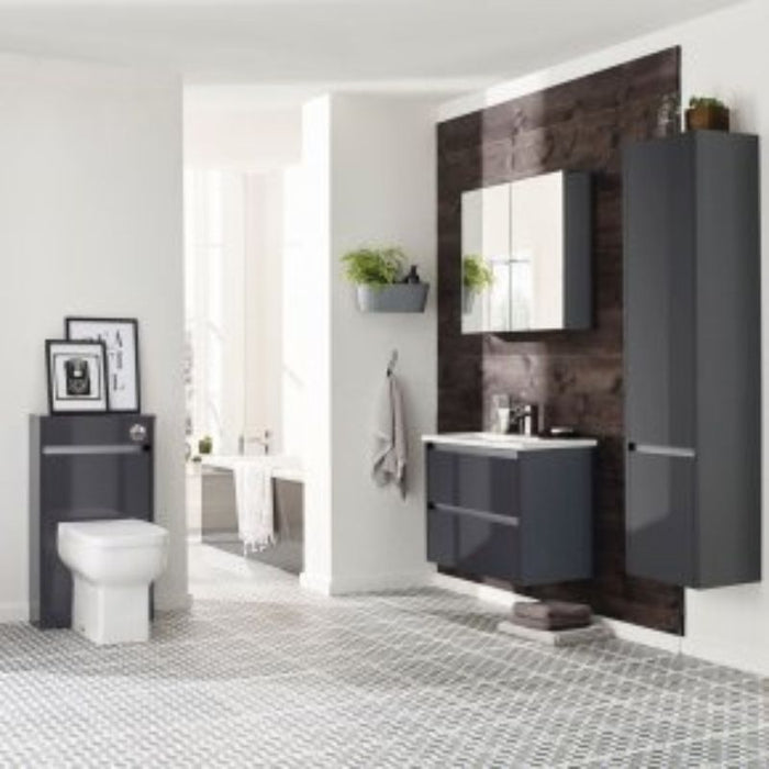 Kartell K-VIT City WC Unit - Storm Grey Gloss (FUR702CI)