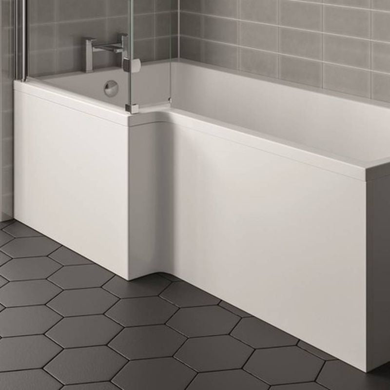 Kartell K-VIT Elite L-Shaped Shower Bath Front Panel 1500mm (BAT142EL)