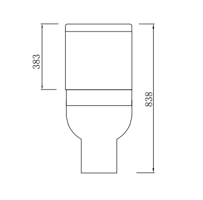 Kartell K-VIT Pure Close Coupled WC Pan - White (POT263PU)