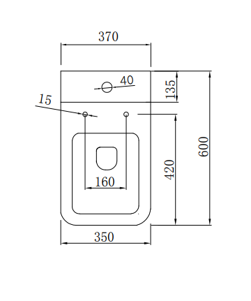 Kartell K-VIT Pure Close Coupled WC Pan - White (POT263PU)