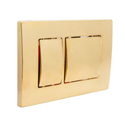 Kartell K-VIT brushed brass square dual flush plate for concealed cistern (ACC015)