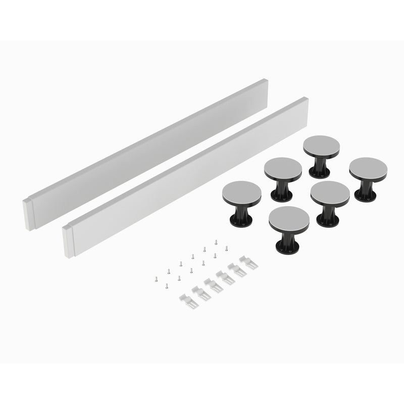 Nuie Easy Plumb White Leg & Plinth Set