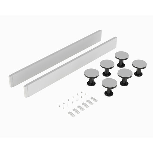 Nuie Easy Plumb White Leg & Plinth Set