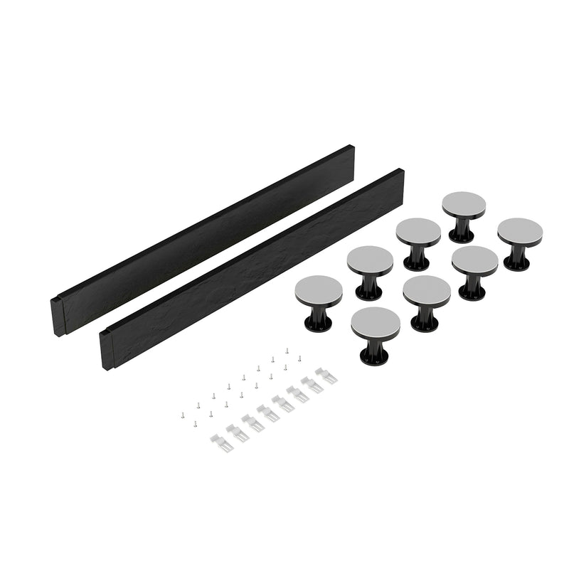 Nuie Easy Plumb Slate Grey Leg & Plinth Set
