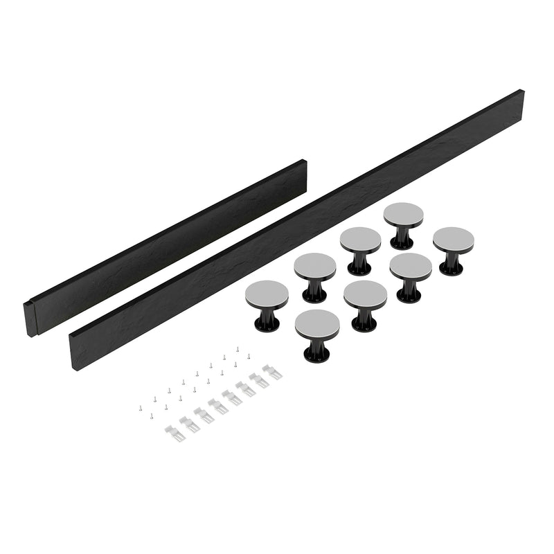 Nuie Easy Plumb Slate Grey Leg & Plinth Set