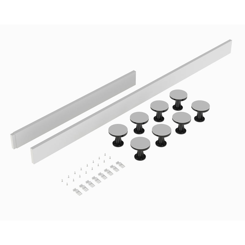 Nuie Easy Plumb White Leg & Plinth Set