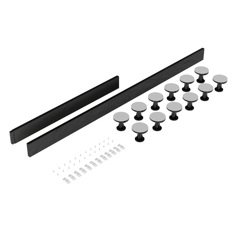 Nuie Easy Plumb Slate Grey Leg & Plinth Set