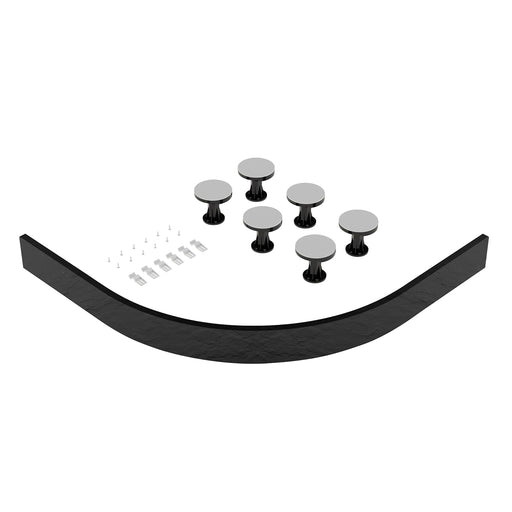 Nuie Easy Plumb Slate Grey Leg & Plinth Set