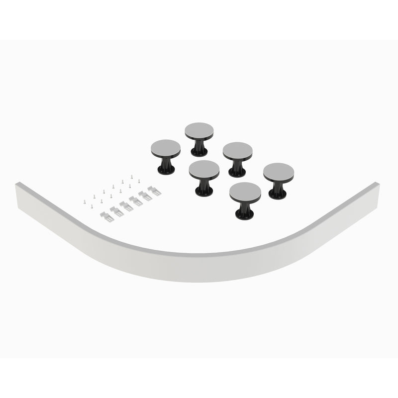 Nuie Easy Plumb White Leg & Plinth Set