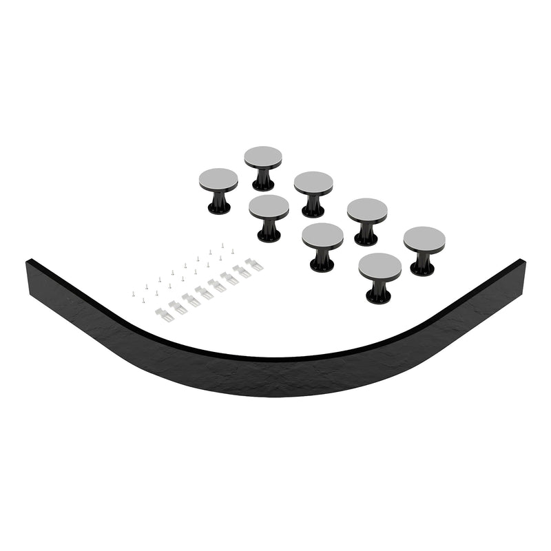 Nuie Easy Plumb Slate Grey Leg & Plinth Set