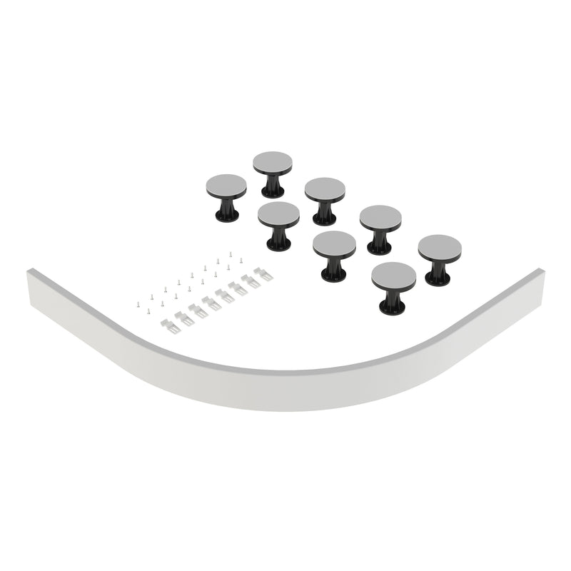 Nuie Easy Plumb White Leg & Plinth Set