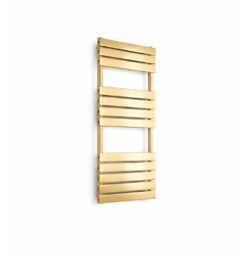 Kartell K-VIT Malibu Designer Towel Rail 500 x 1200mm - Brushed Brass (MAL1200-500BB)