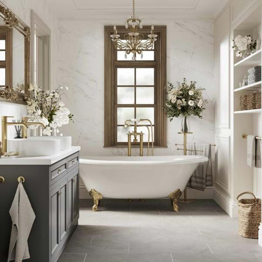 Crystal Marble matt wall panel from the Multipanel Pure Collection