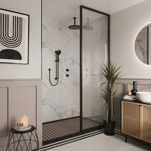 White Grey matt wall panel from the Multipanel Pure Collection