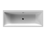 Nuie Asselby Thin Edge Square Double Ended Bath with legs