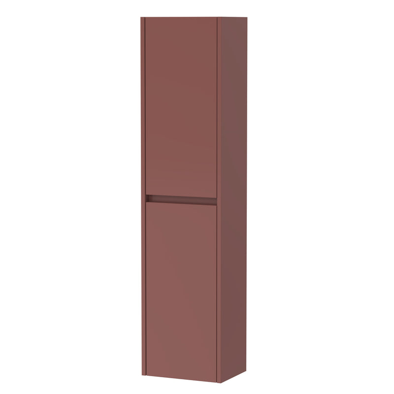 Nuie Havana 350mm Wall Hung Tall Cabinet - Smoked Red